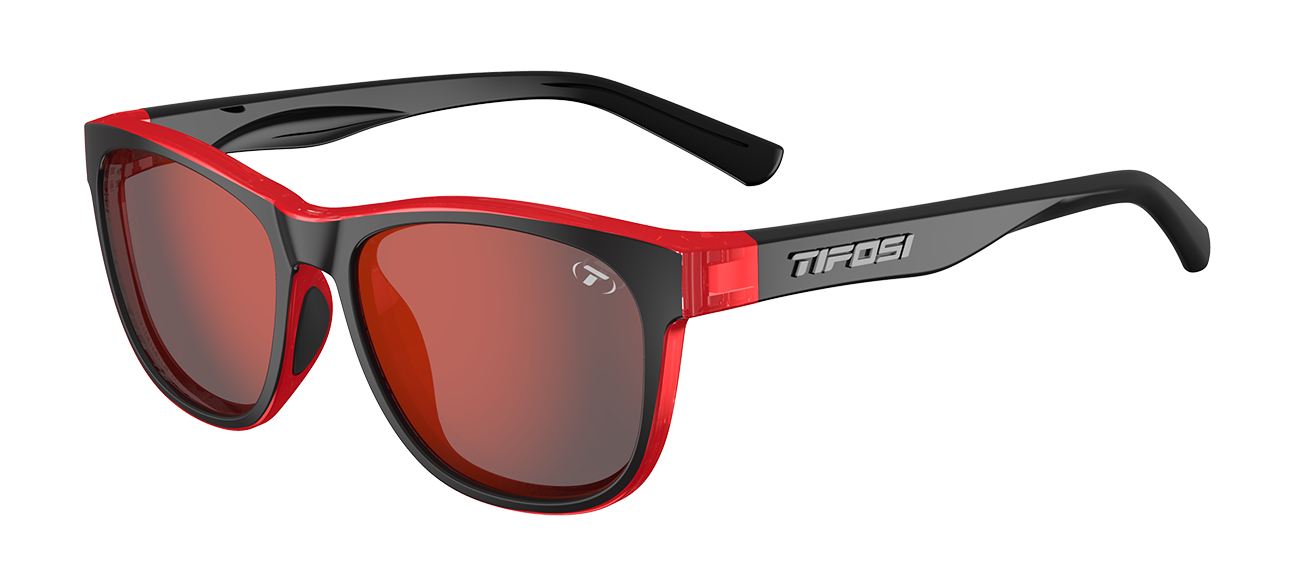 A picture of the crimson/onyx Tifosi Swank Sunglasses