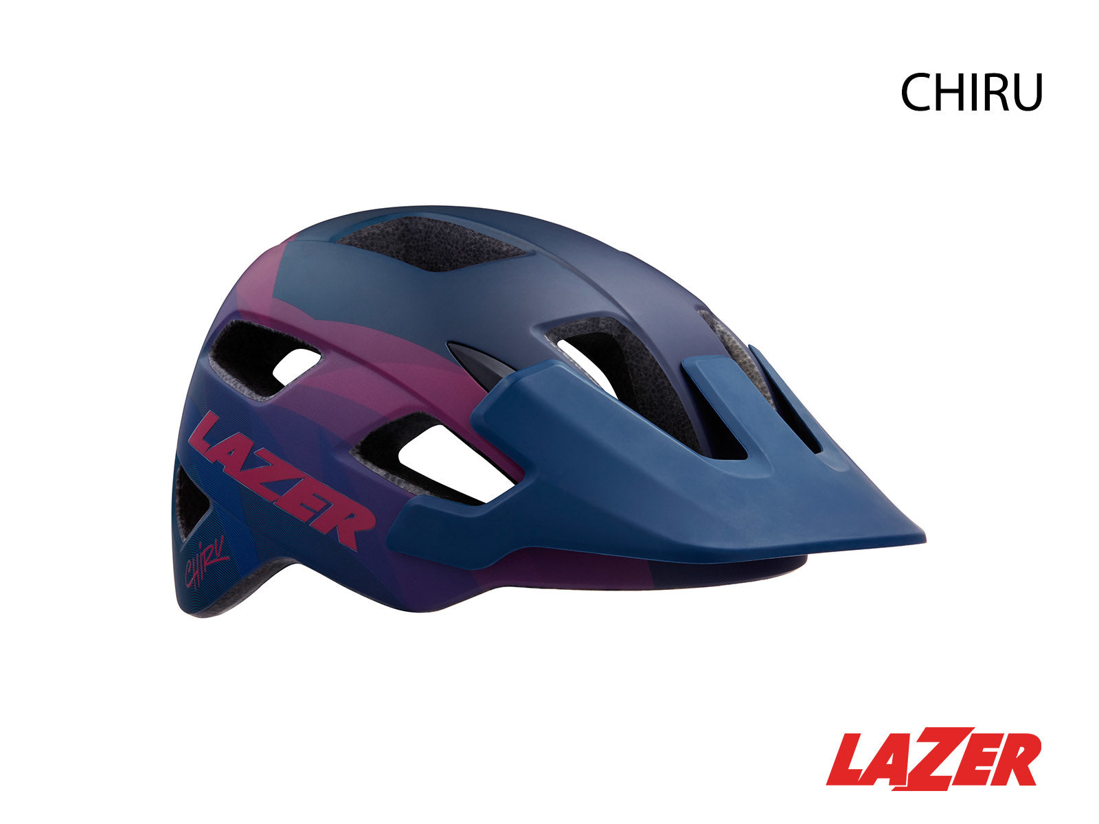 Chiru MTB Helmet Matte Blue Pink Medium