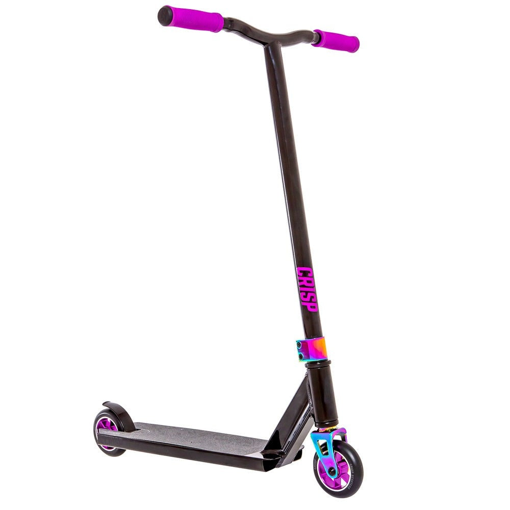 The Crisp Switch 2020 Scooter in the Black Purple colour