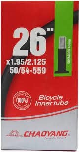 Bicycle Tube 26 x 1.95-2.125 SV48mm