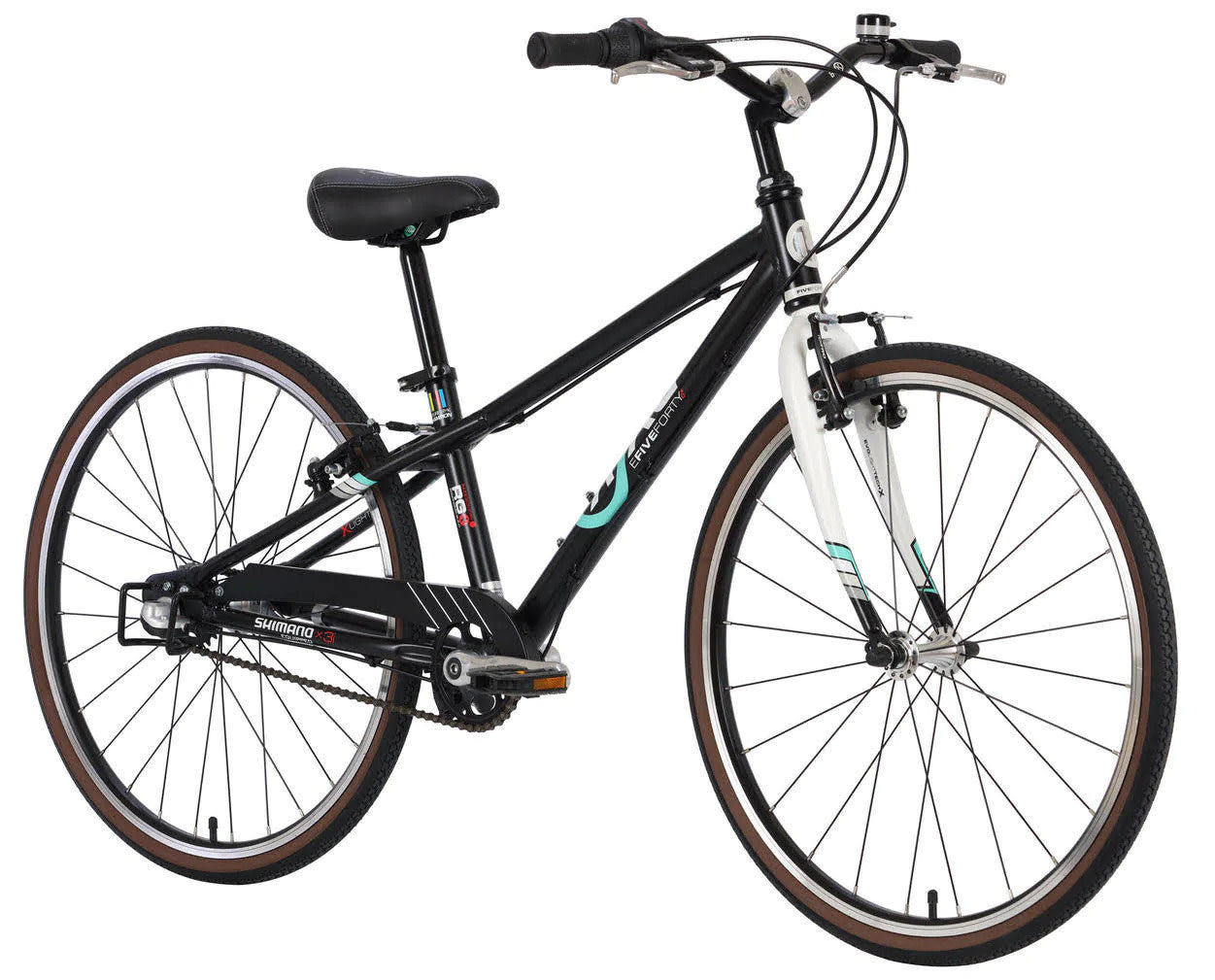 E-540x3i Boys 3-Speed Hybrid Bike Black/White