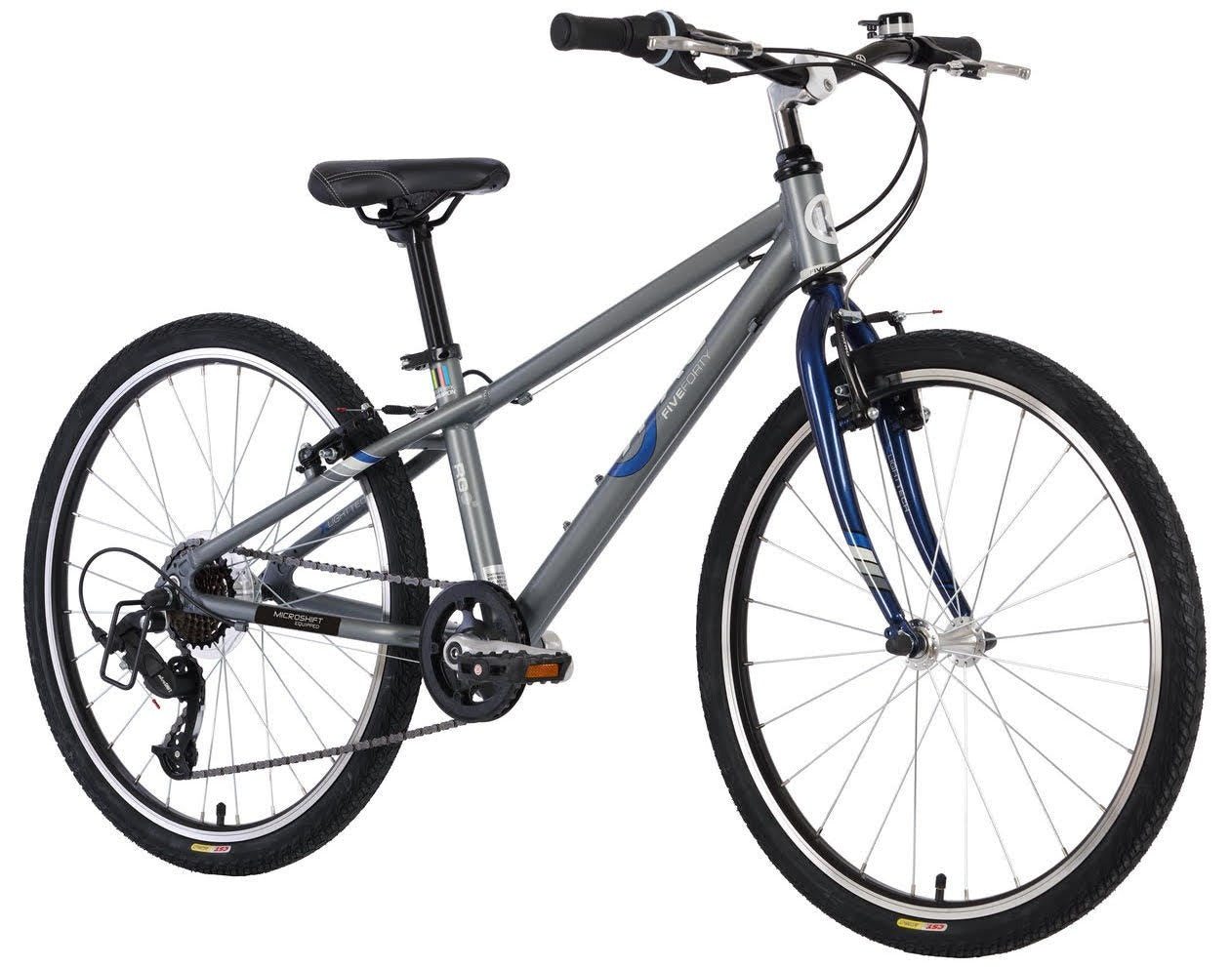 E-540X7 Boys Mtb/Hybrid Bike Titanium/Dark Blue