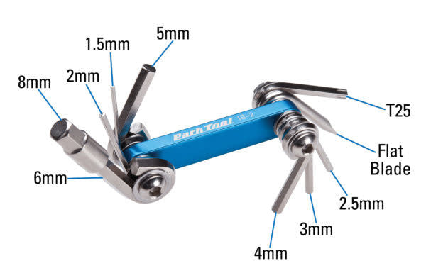 IB-2 I-Beam Mini Fold-Up Tool Set (Hex/Torx/Screw)