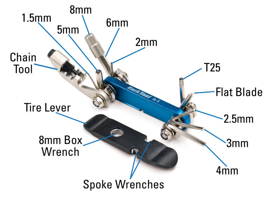 13 Function Multi-Tool IB-3 (Hex/Torx/Screw/Tyre/Spoke/Chain)