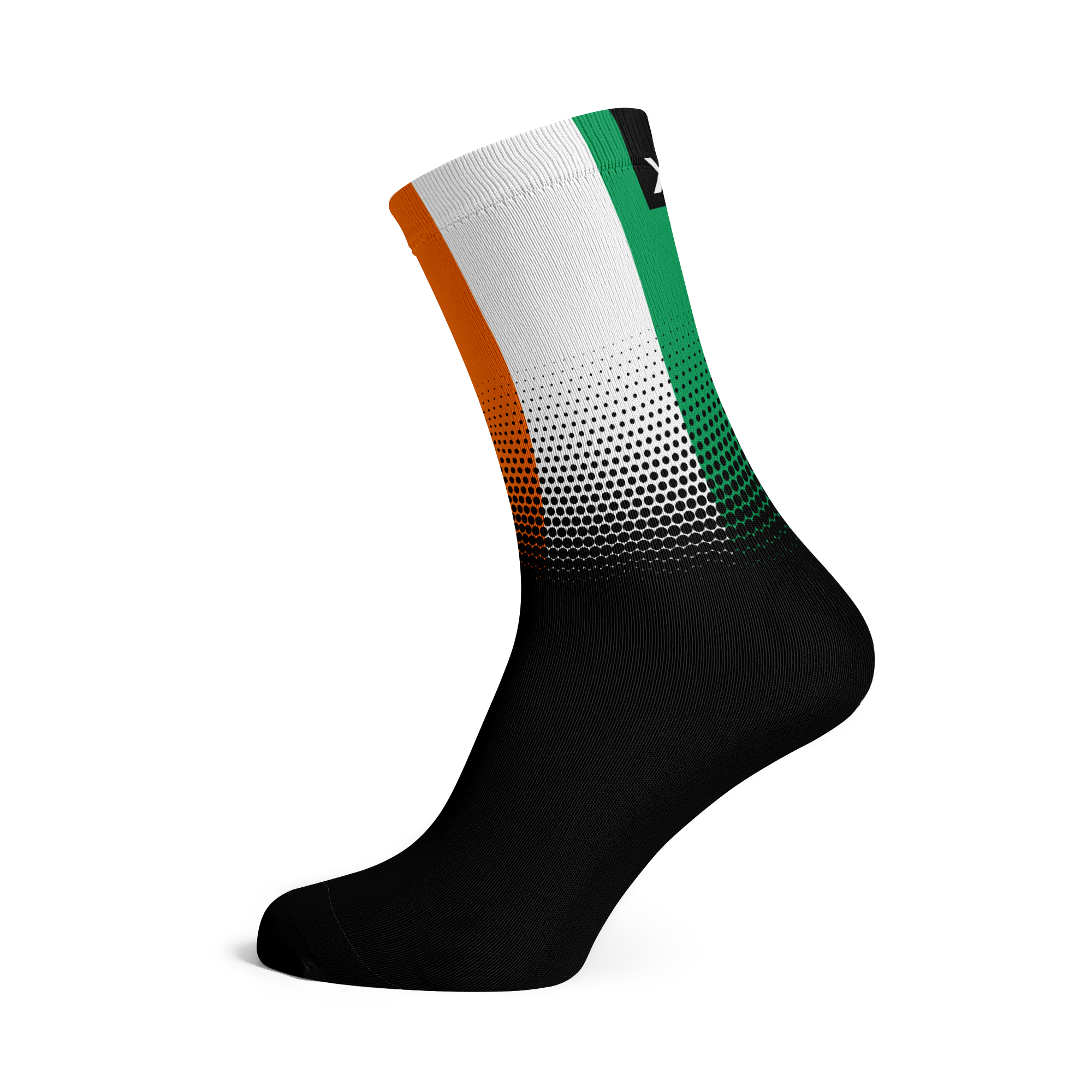 Flag Cycling Socks Black, Australian