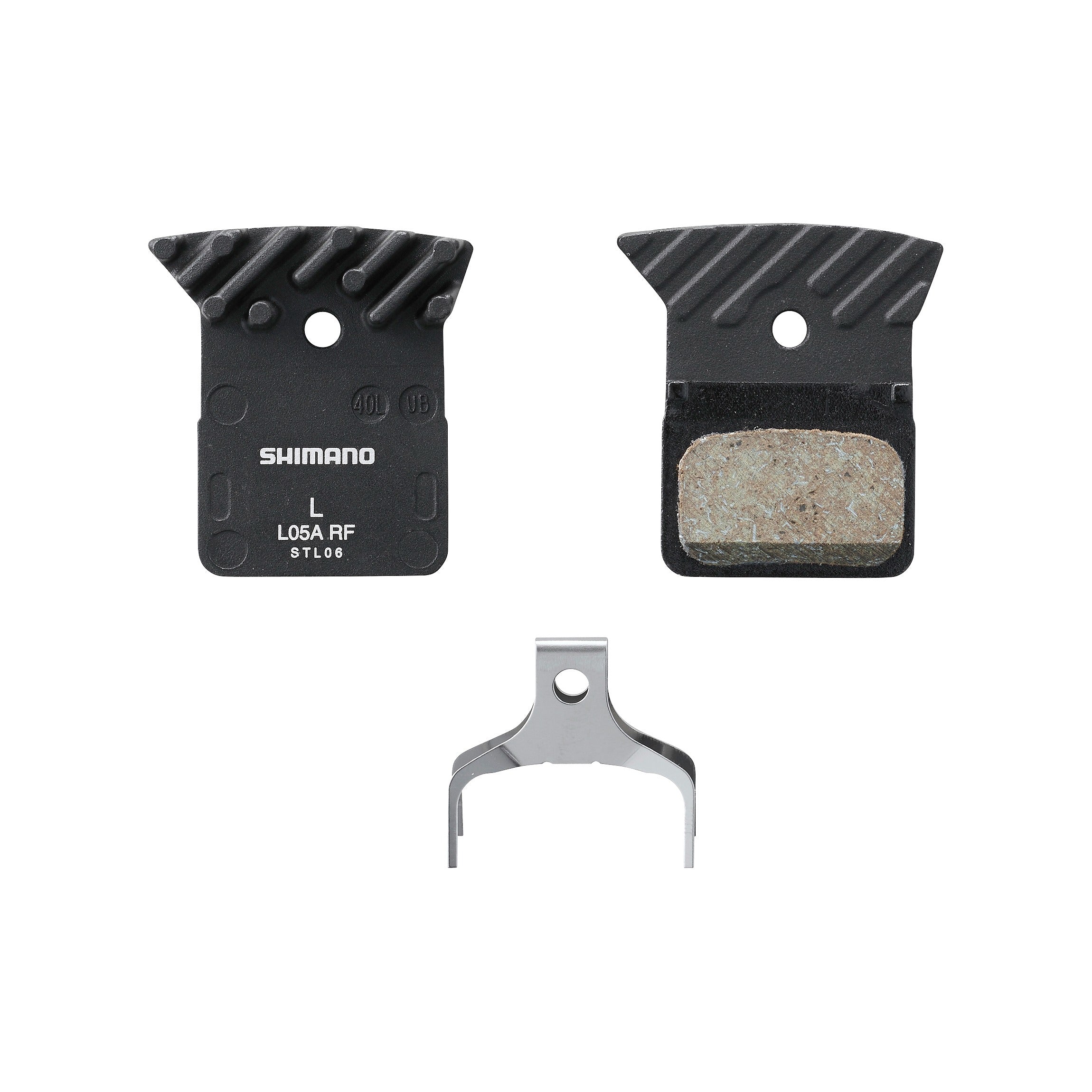 Shimano brake pad set on a white background