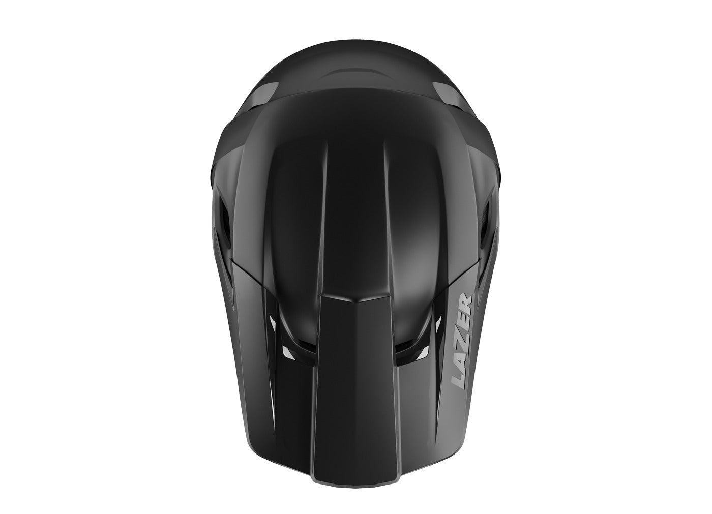 Black helmet with 'Lazer' branding on a white background