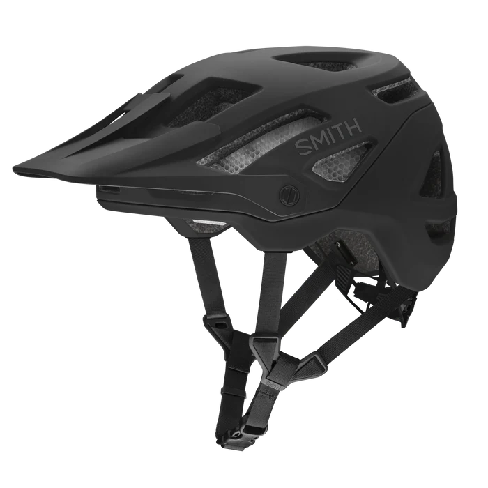 Black Smith Mountain Bike Helmet against a white background