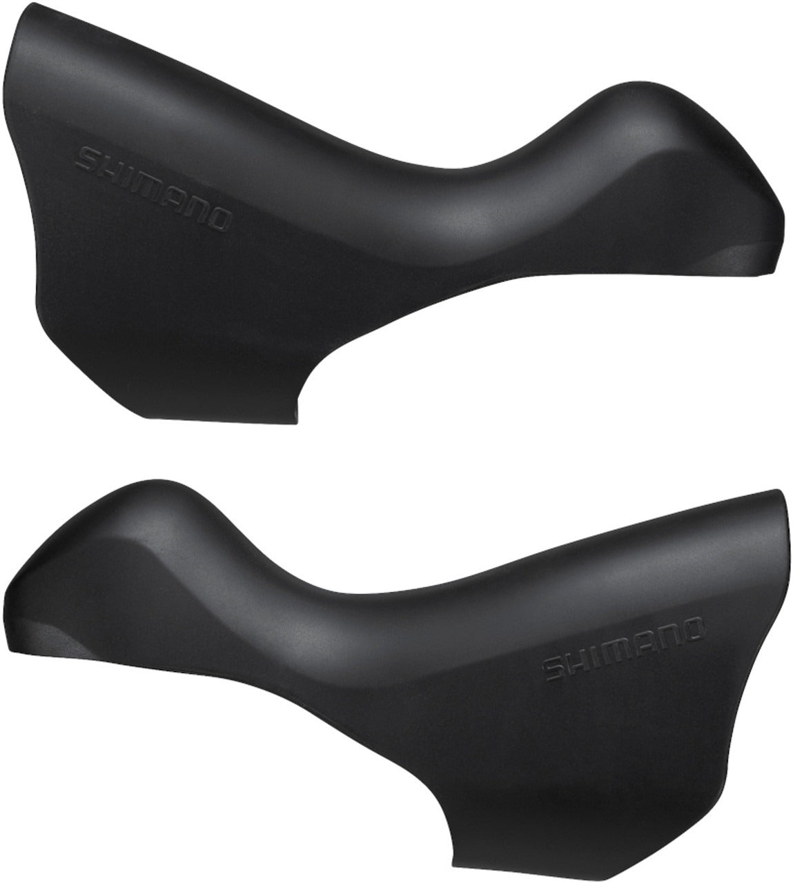 Shimano road bike hood covers on a white background