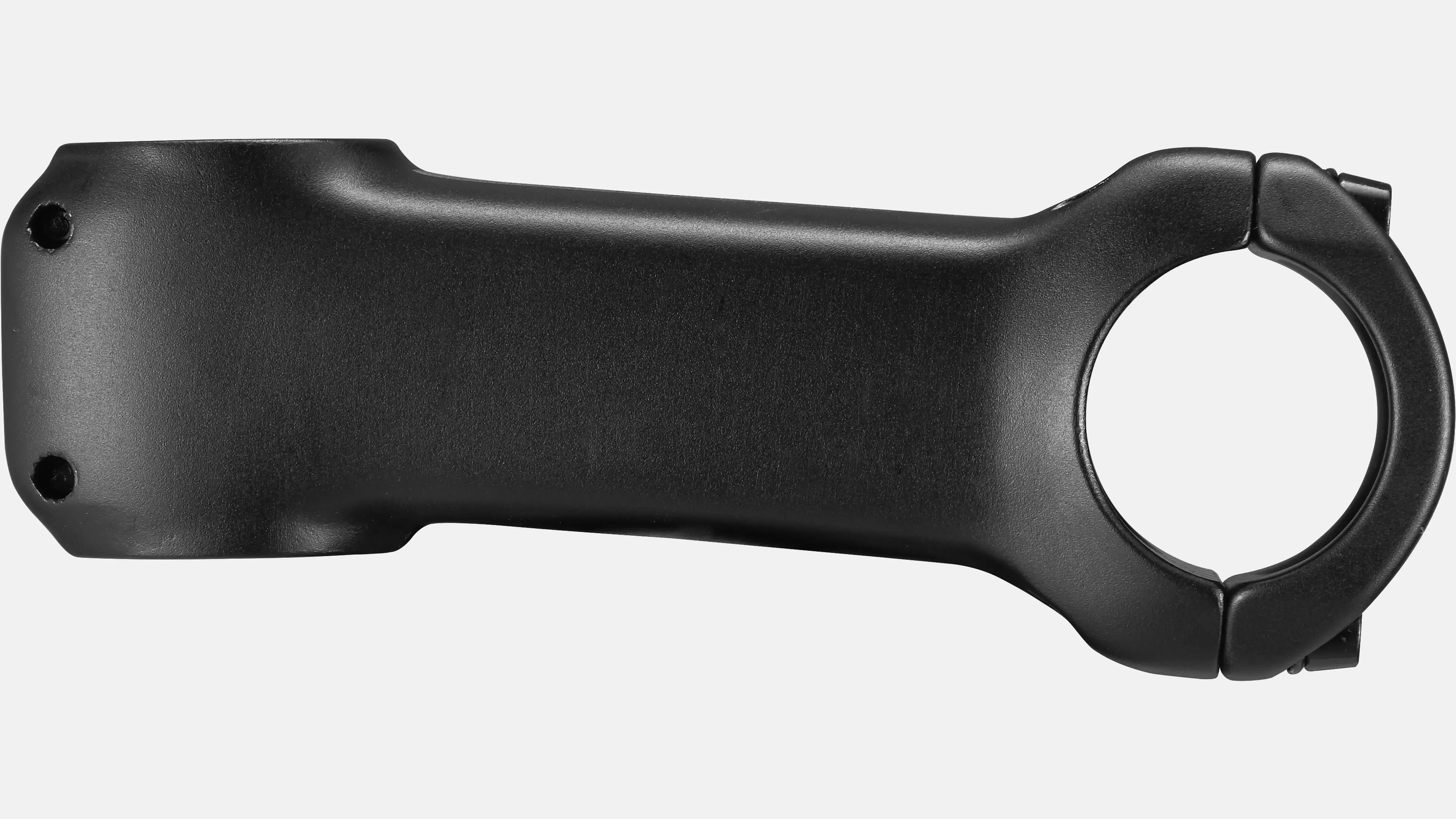 Black bicycle stem on a white background