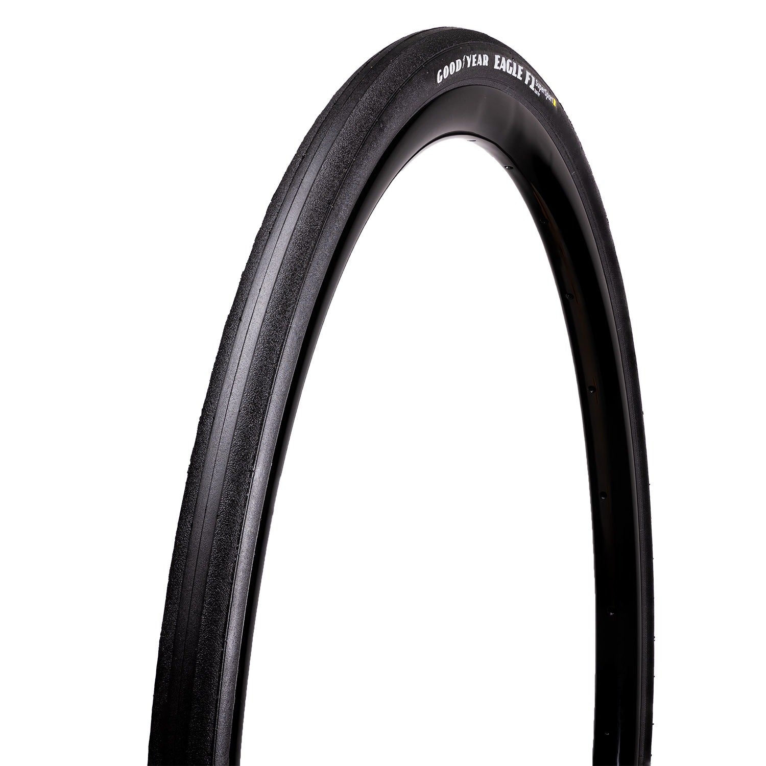 Blackroad bike tyre with 'Goodyear' branding on a white background