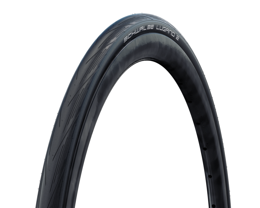 Schwalbe Ligamp 2 bicycle tyre on a white background