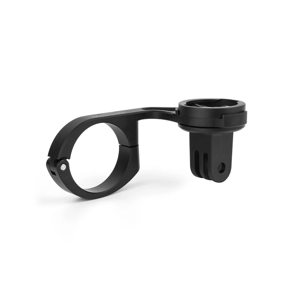 Black bicycle computer mount on a white background