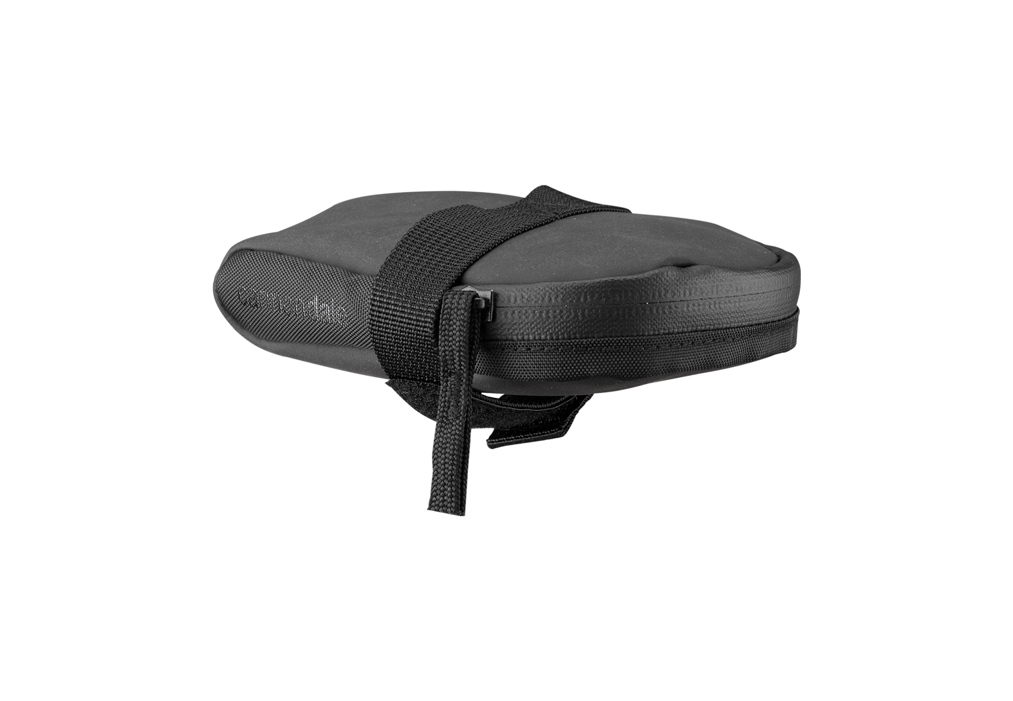 Black bicycleSaddle Bag on a white background