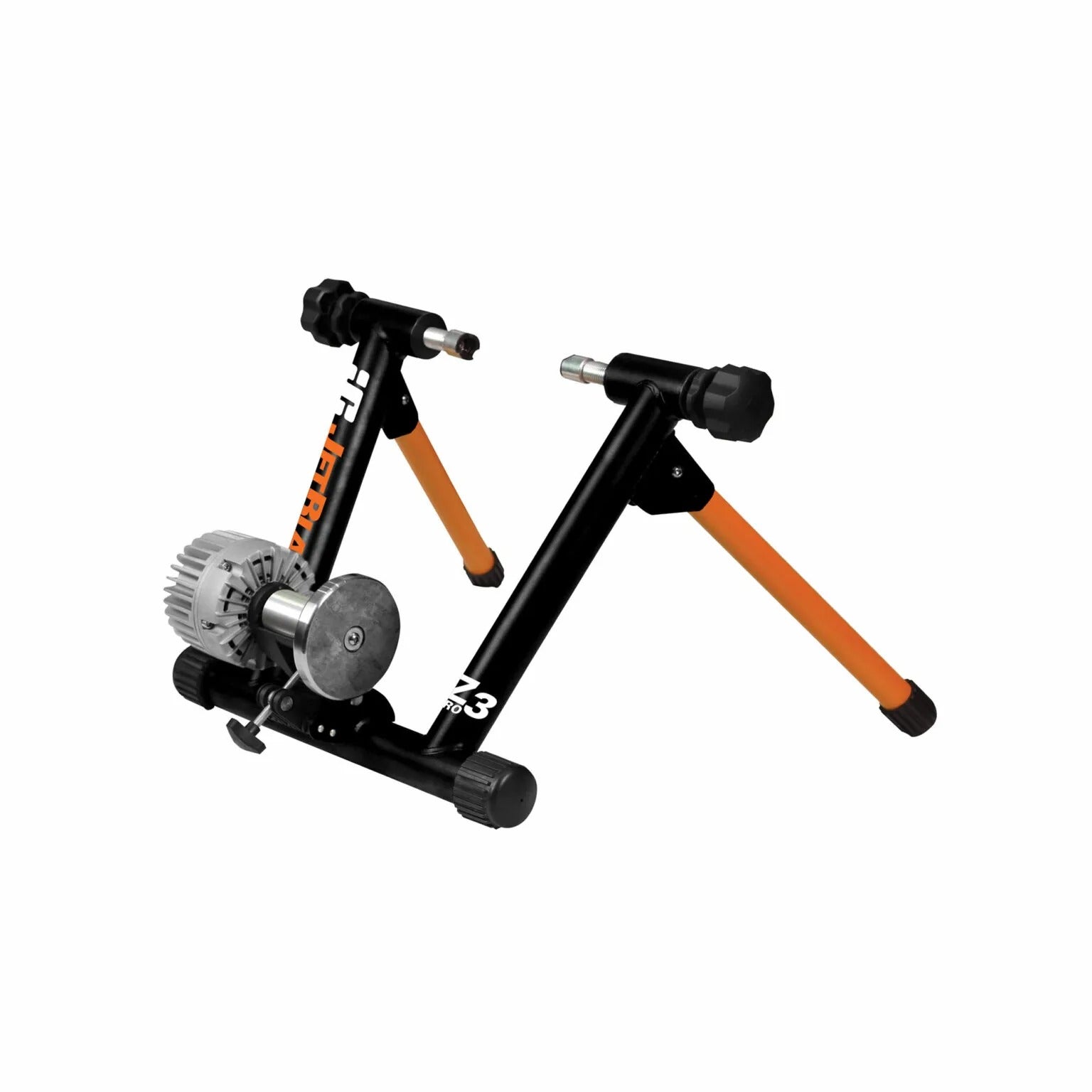 Jetblack indoor bike trainer on a white background