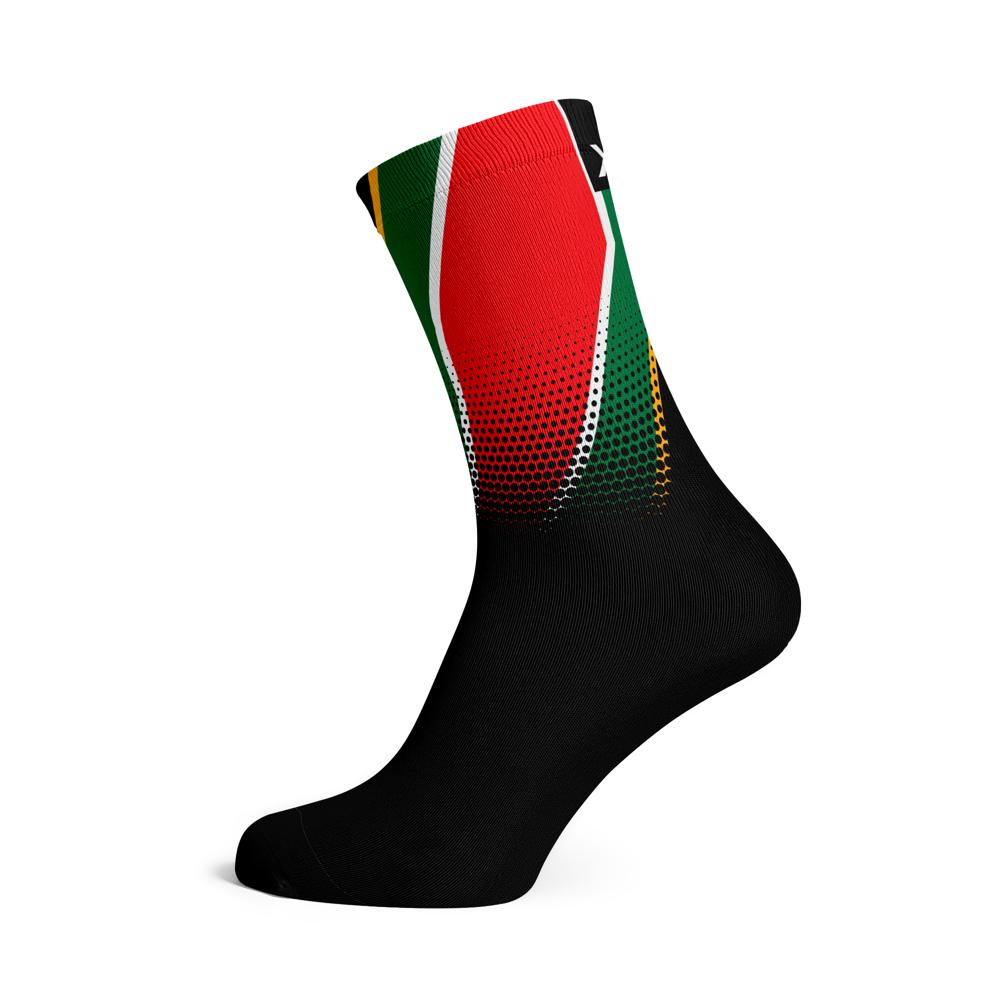 Flag Cycling Socks Black, Australian