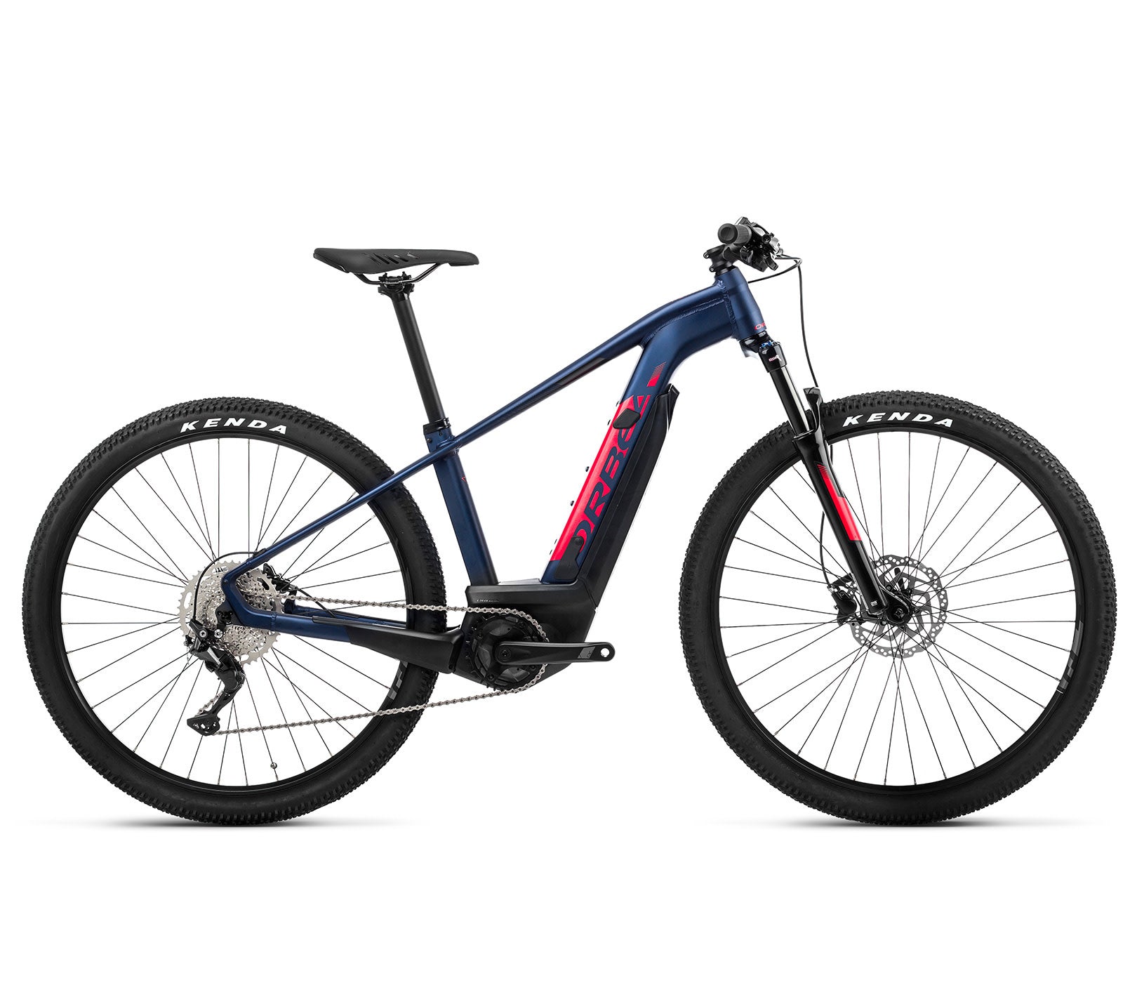 Keram 30 e-Mountain Bike Blue Bright Red Large