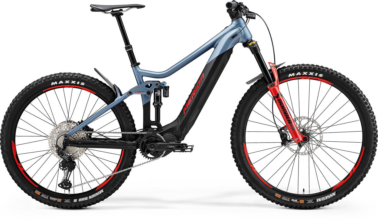 eOne Sixty 700 Full Suspension MTB Matt Steel Blue/Black (red) Medium