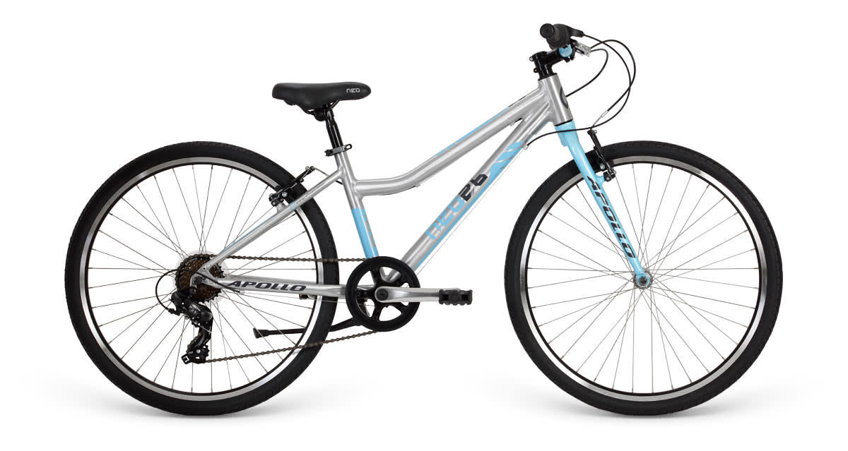 Neo 26" Girls 7 Speed 2021 BRUSHED ALLOY/SKY BLUE/CHARCOAL