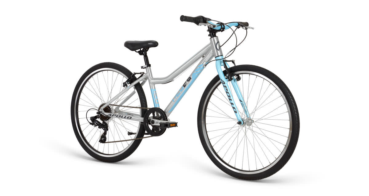 Neo 26" Girls 7 Speed 2021 BRUSHED ALLOY/SKY BLUE/CHARCOAL