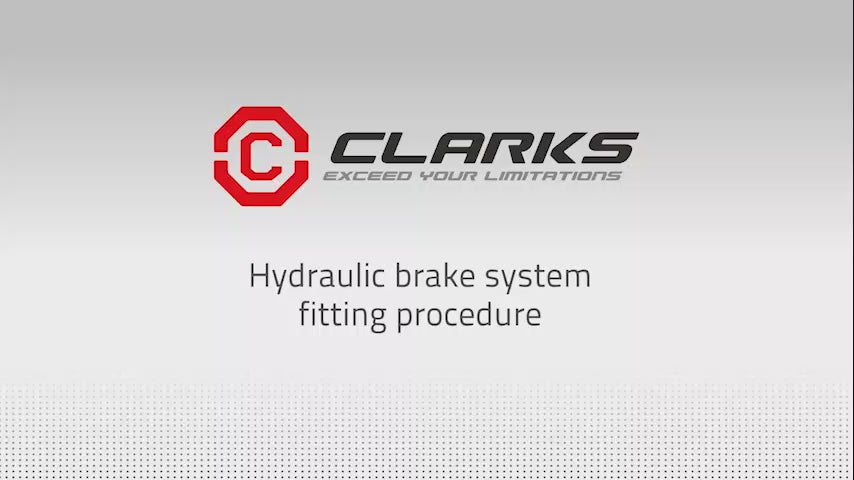 A video on how to install the Clarks Hydraulic Disc Brake system on a bike