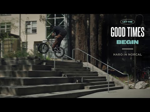 A video showing off Haro BMX Bikes and tricks
