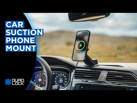 A video about the Quad Lock Suction Car Phone Mounts