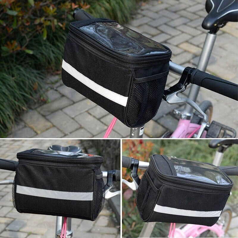 Bicycle Handlebar Bag Black 3.5L