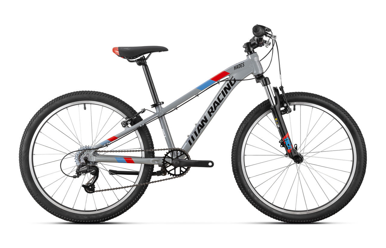 Hades 24" Boys Mountain Bike V-Brake Grey