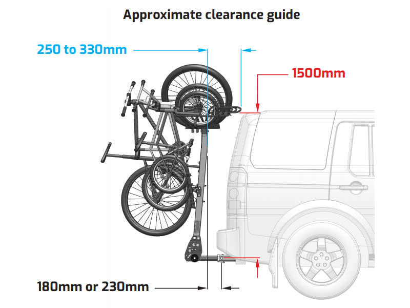 Versa 1.4 Vertical Bike Rack Hitch Mount