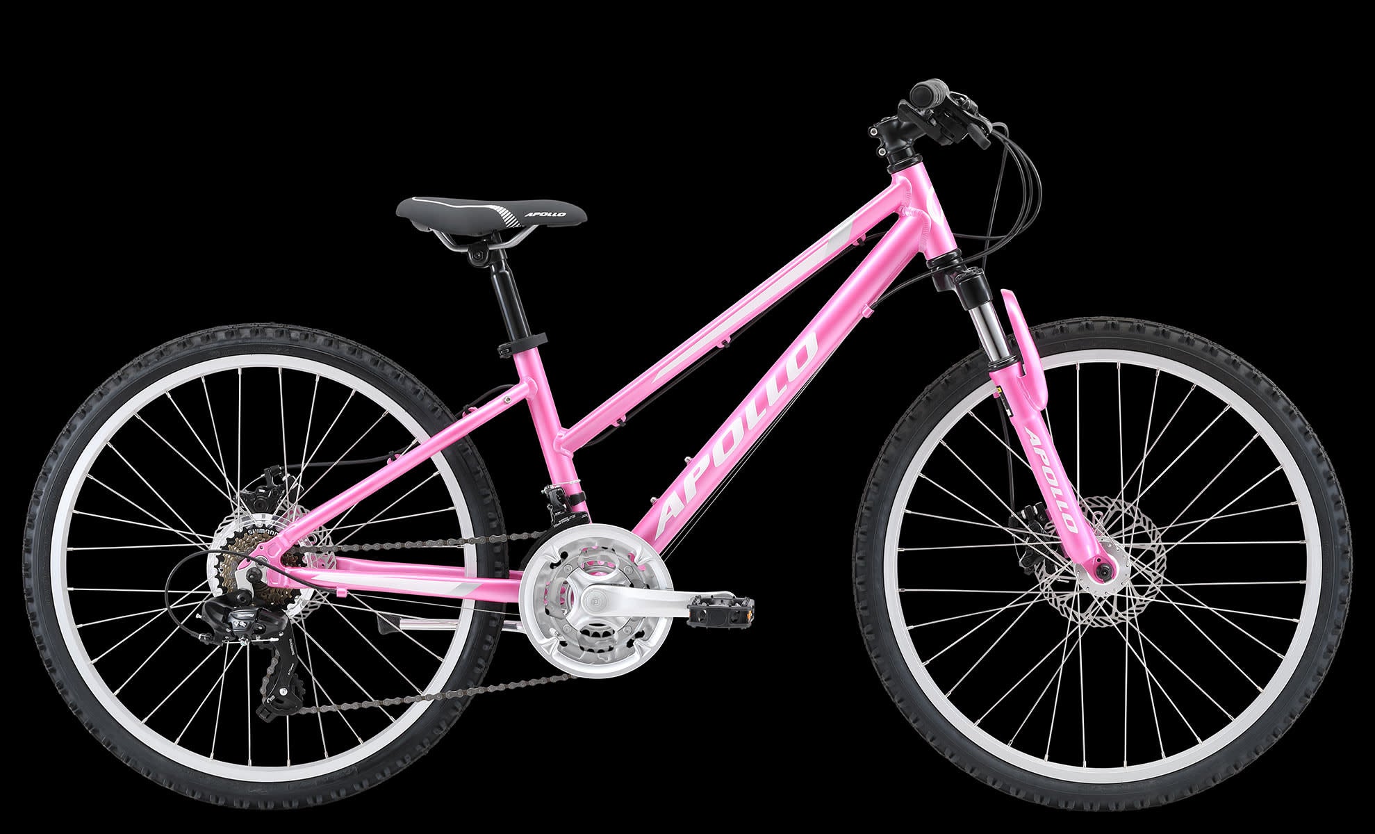 Verve Girls Mountain Bike 24 Pink/White