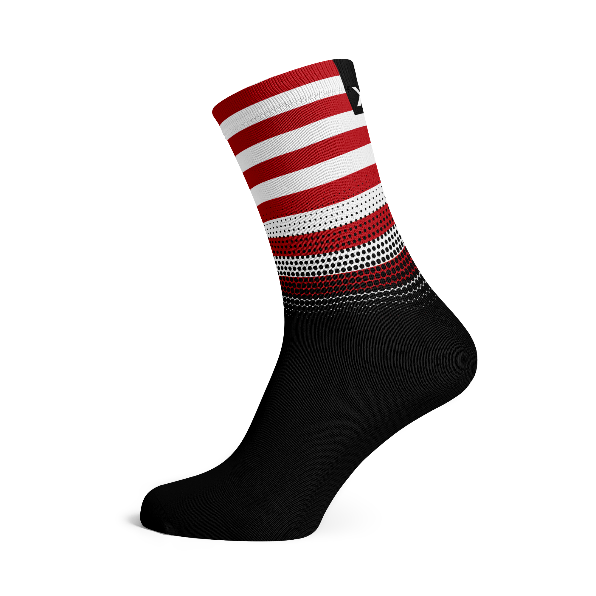 Flag Cycling Socks Black, Australian