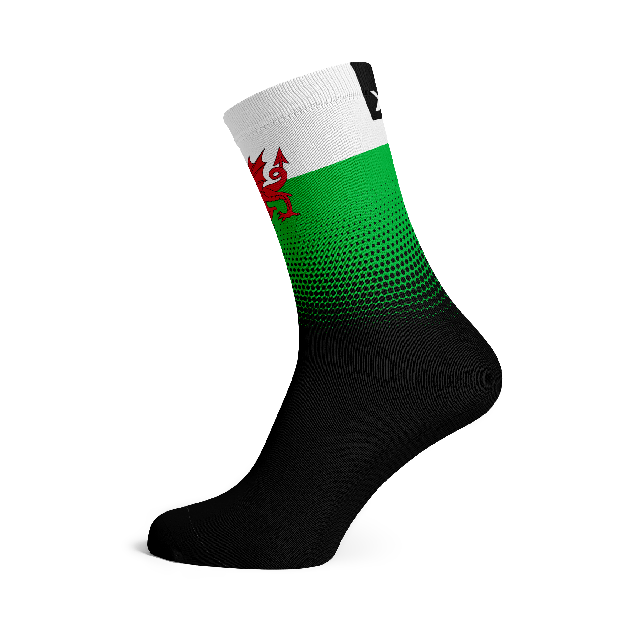 Flag Cycling Socks Black, Australian